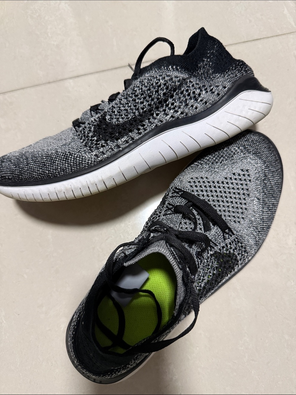 Nike Women's Flyknit Sneakers - Black & Gray